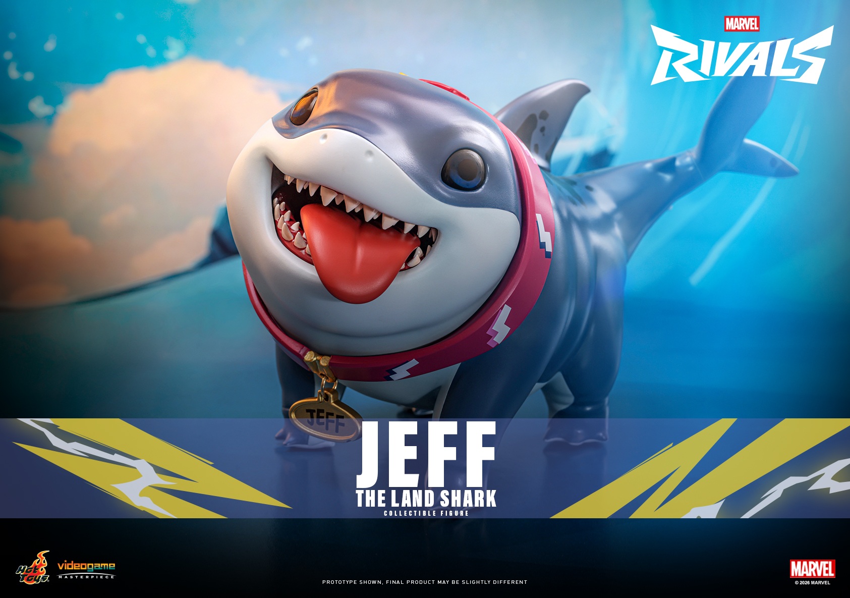 Pre-Order Hot Toys Marvel Rivals Jeff the Land Shark Collectible Figure VGM86